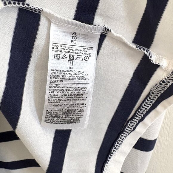 Old Navy Sunday Sleep Ultra-Soft Cami Pajama Tank Top Blue & White Stripe NEW - Picture 6 of 6